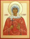 Claudia, martyre
